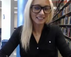 Library webcam girl caught 1