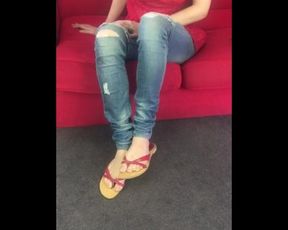 My Smelly well Worn Flip Flops