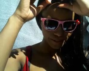 JezabelVessir squirts on balcony