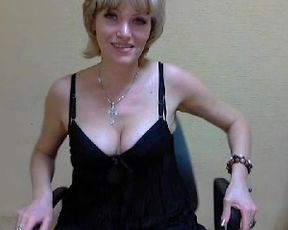 Russian Milf in nblack lingerie