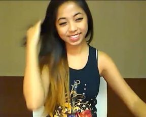 Cute azn teen stripping