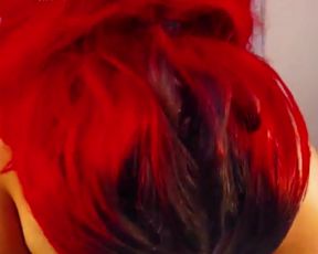 Gorgeous redhead BBW housewife fingering fat pussy