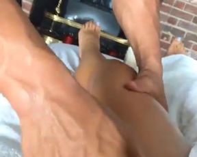 Fitness Model Getting a massage (non-nude)