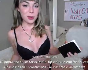 AshleyTea 9-2-17 body painting recording