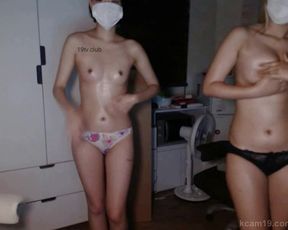 korean webcam girls lesbian play