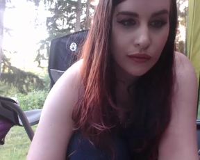 Haylihaze dildo and hitachi outdoor orgasm in cam recording 2016 July 20 090334
